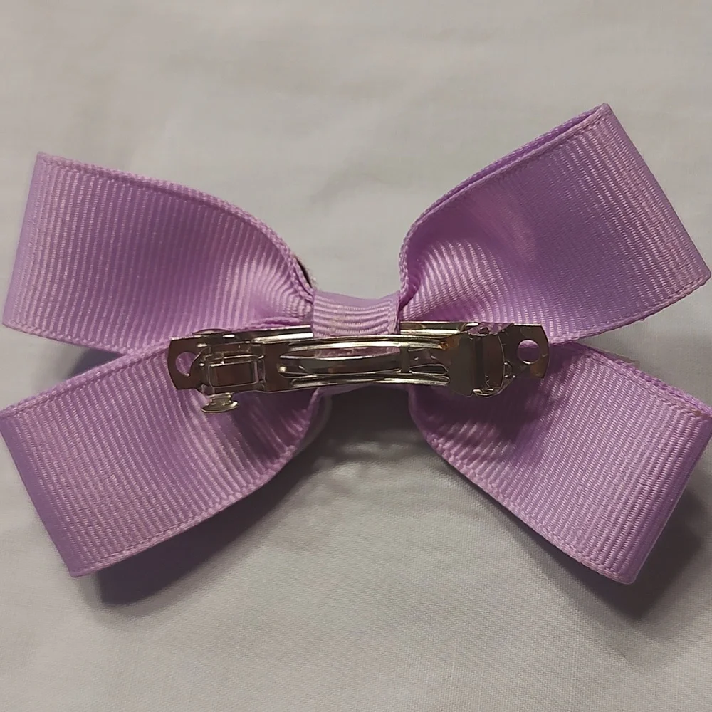 Dora the Explorer and polka dot purple bow lot x 2